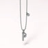Solid 925 Sterling Silver Initial Crystal Personalised Alphabet Letter Necklace Silver